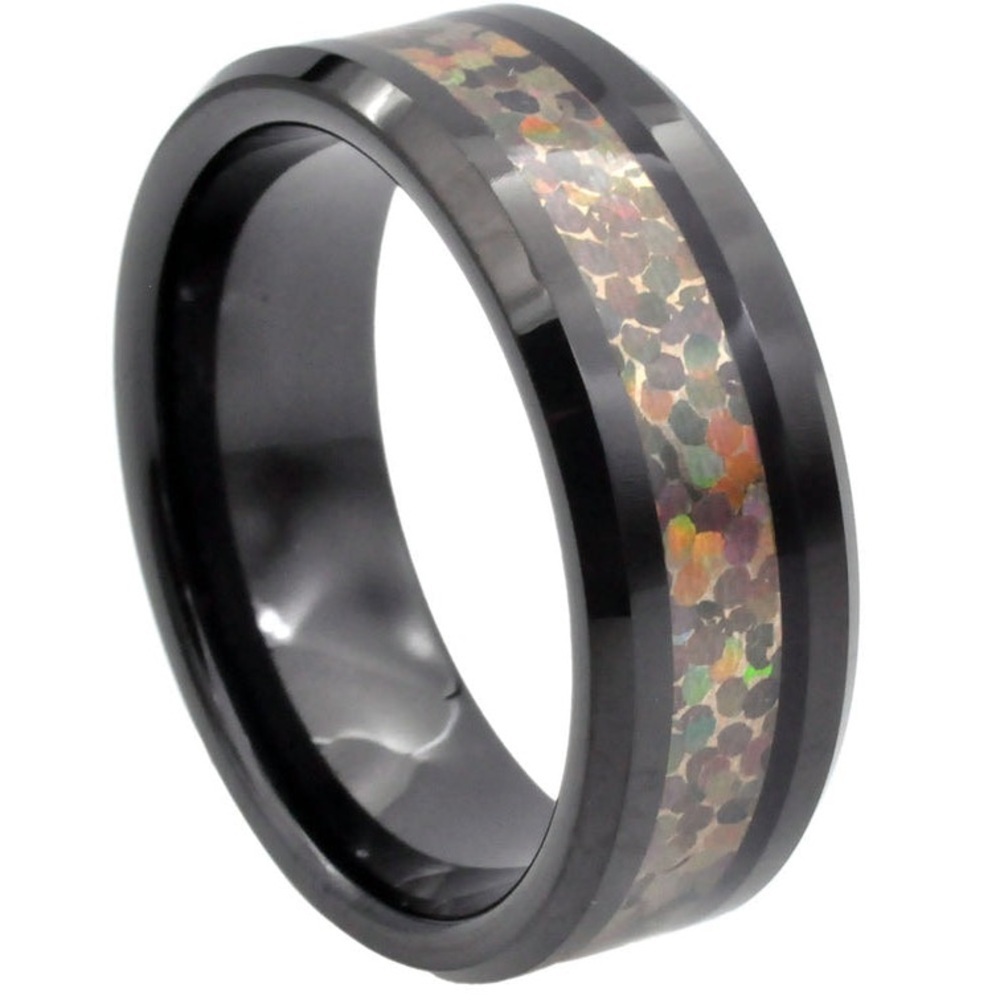 Mens Black Plated Tungsten Band Ring Size 11 by BlackJack. NWT! $120 Retail
